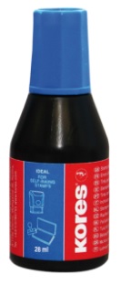 Фарба штемпельна KORES, 28 мл, синя